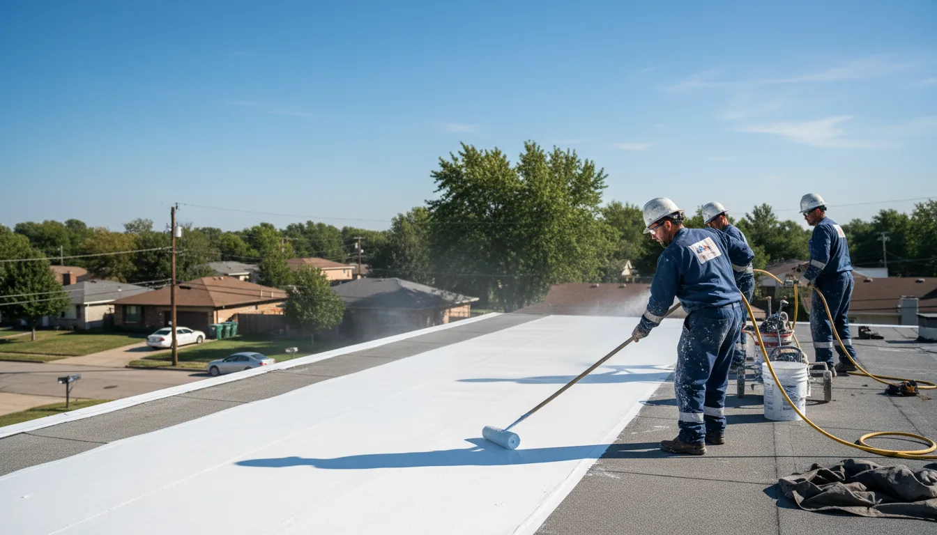 Commercial roof coating in Creston, NC near me
